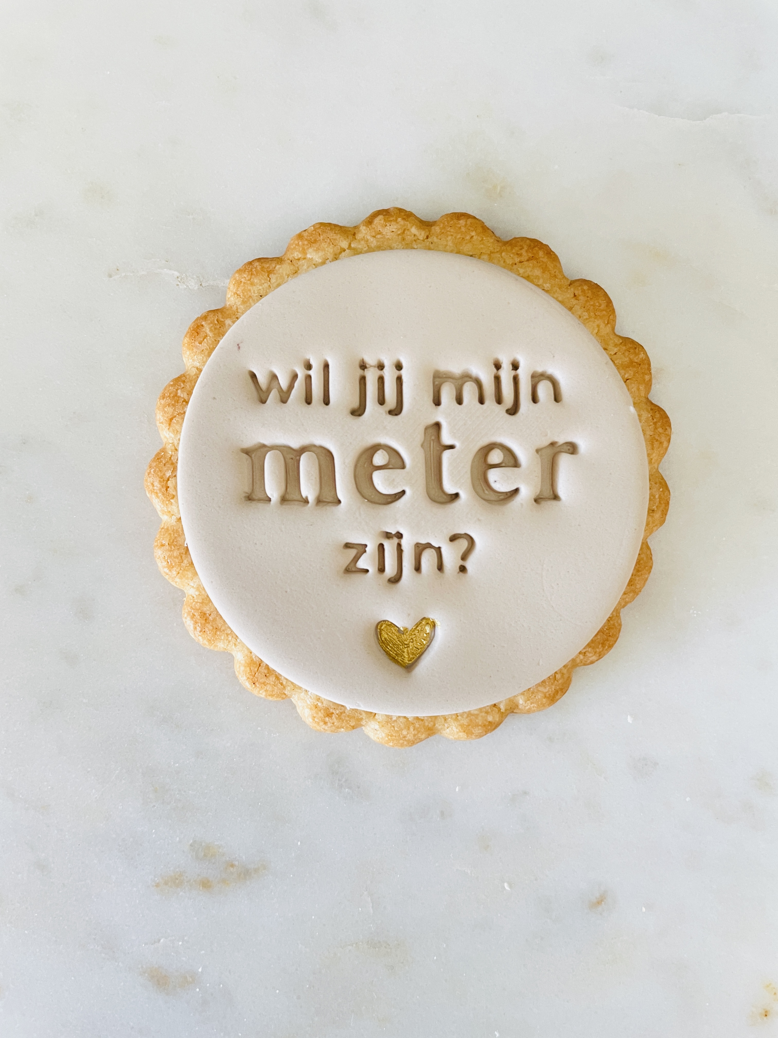 koekje "wil je mijn meter zijn?"