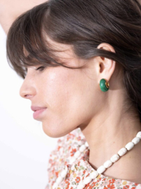 OORSTEKERS MET GROENE EMAILLE