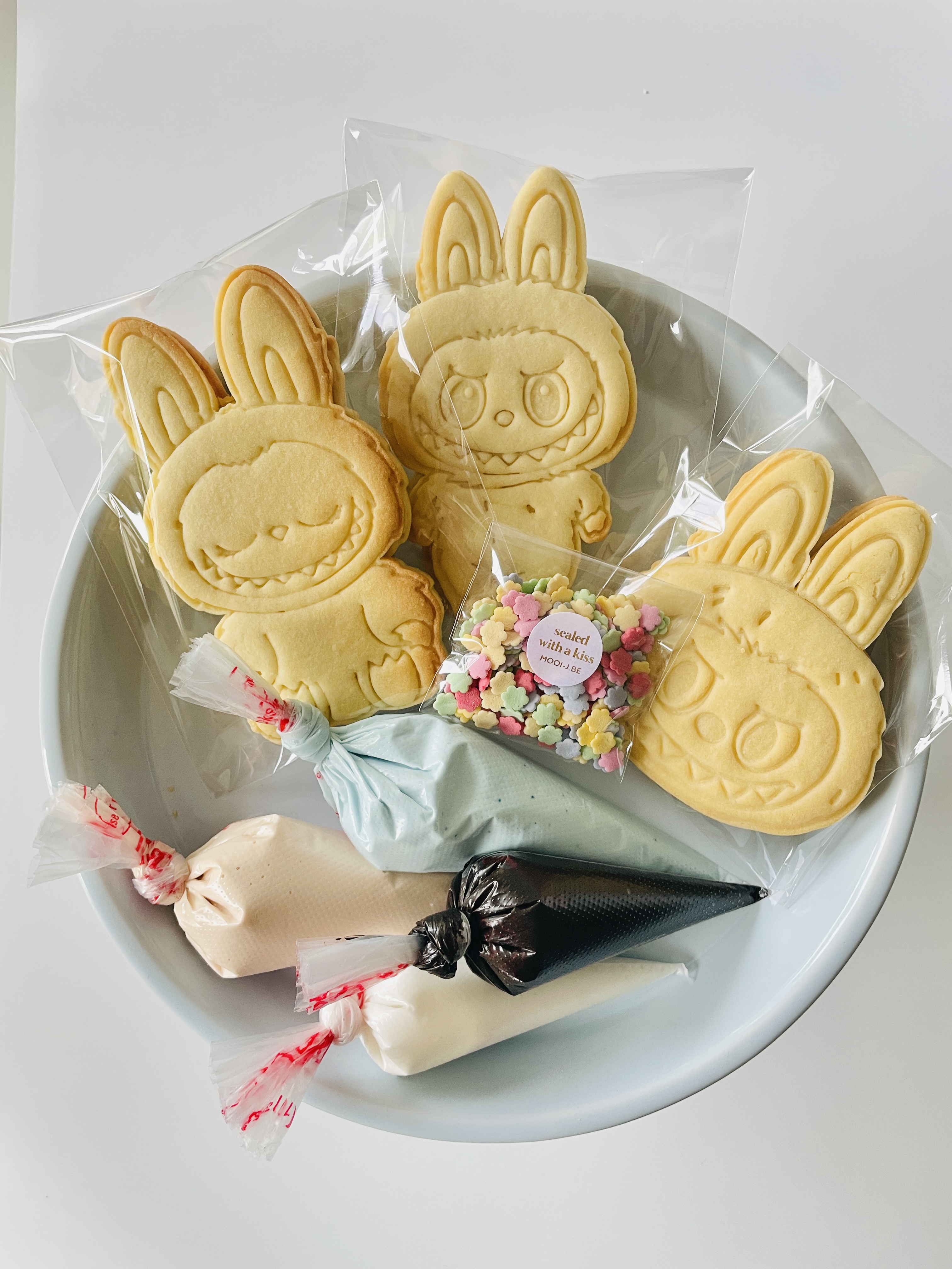 DIY box bunny monsters . BLAUW