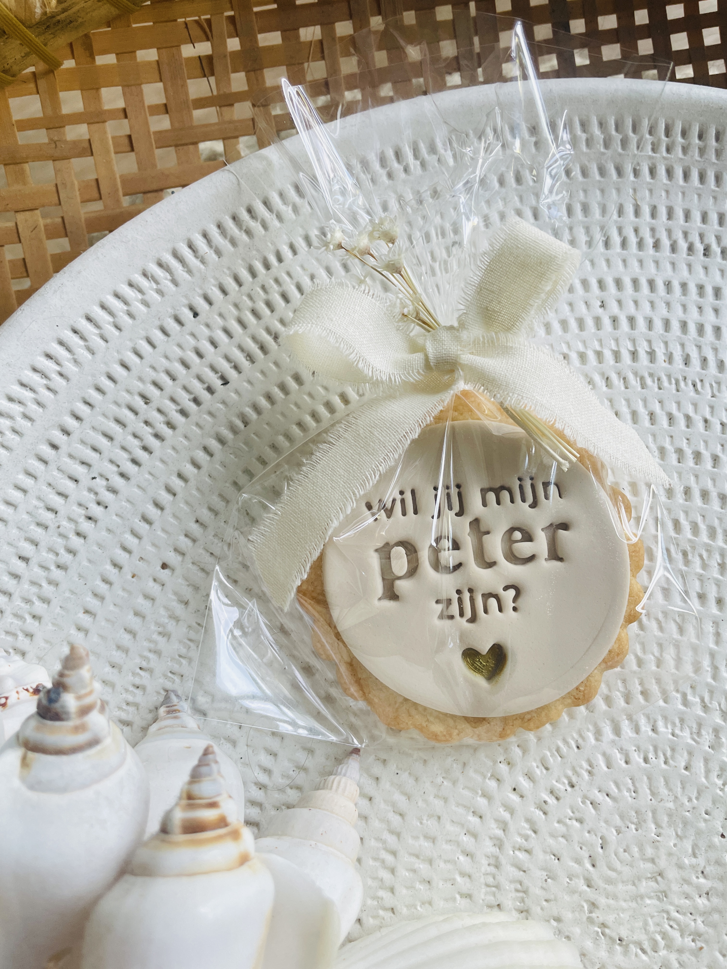 koekje "wil je mijn peter zijn?"