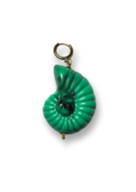 bonnie studios . green shell big pendant