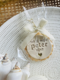 koekje "wil je mijn peter zijn?"