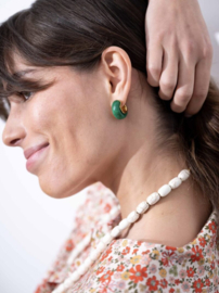 OORSTEKERS MET GROENE EMAILLE