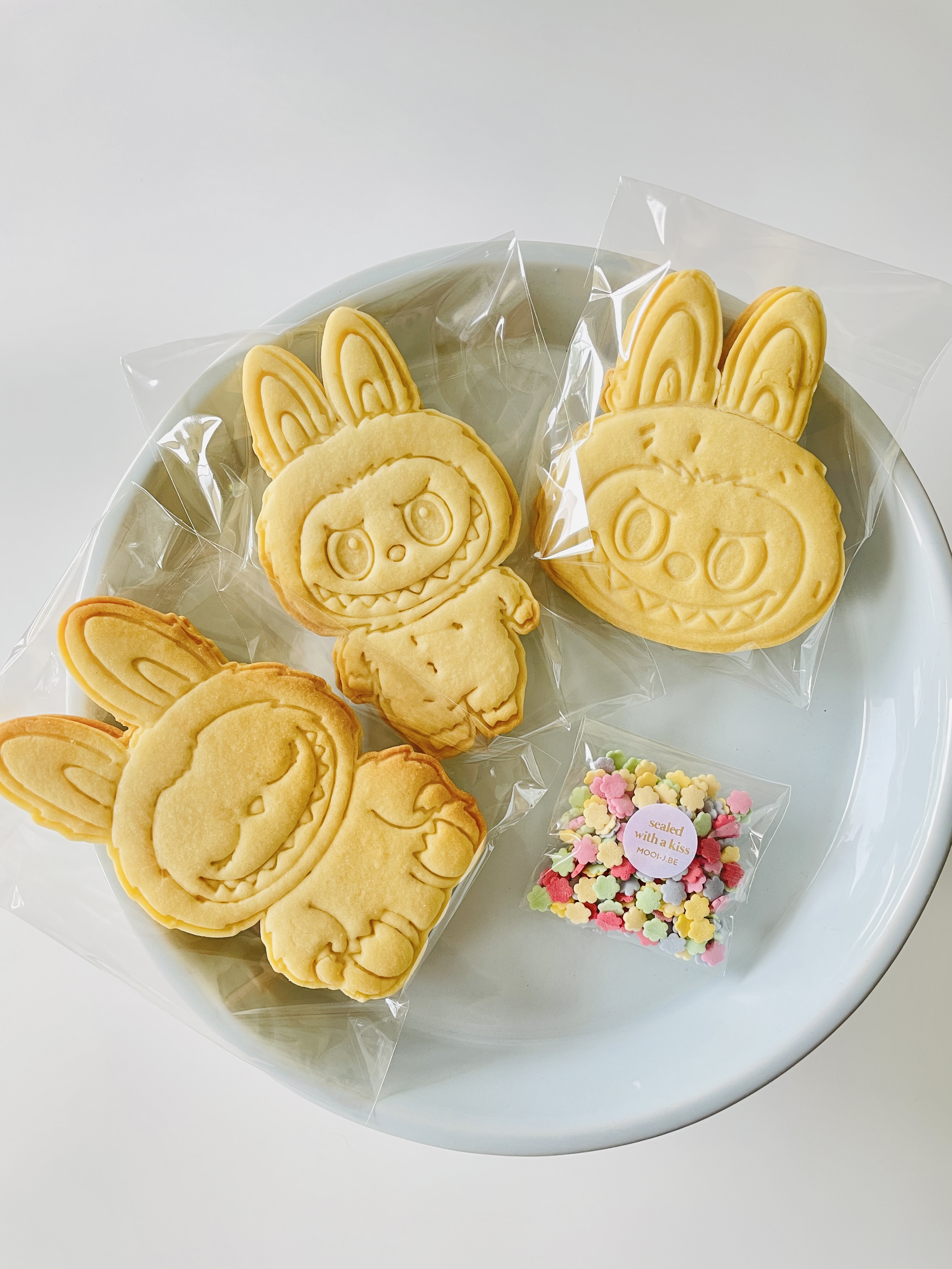 DIY box bunny monsters . GROEN