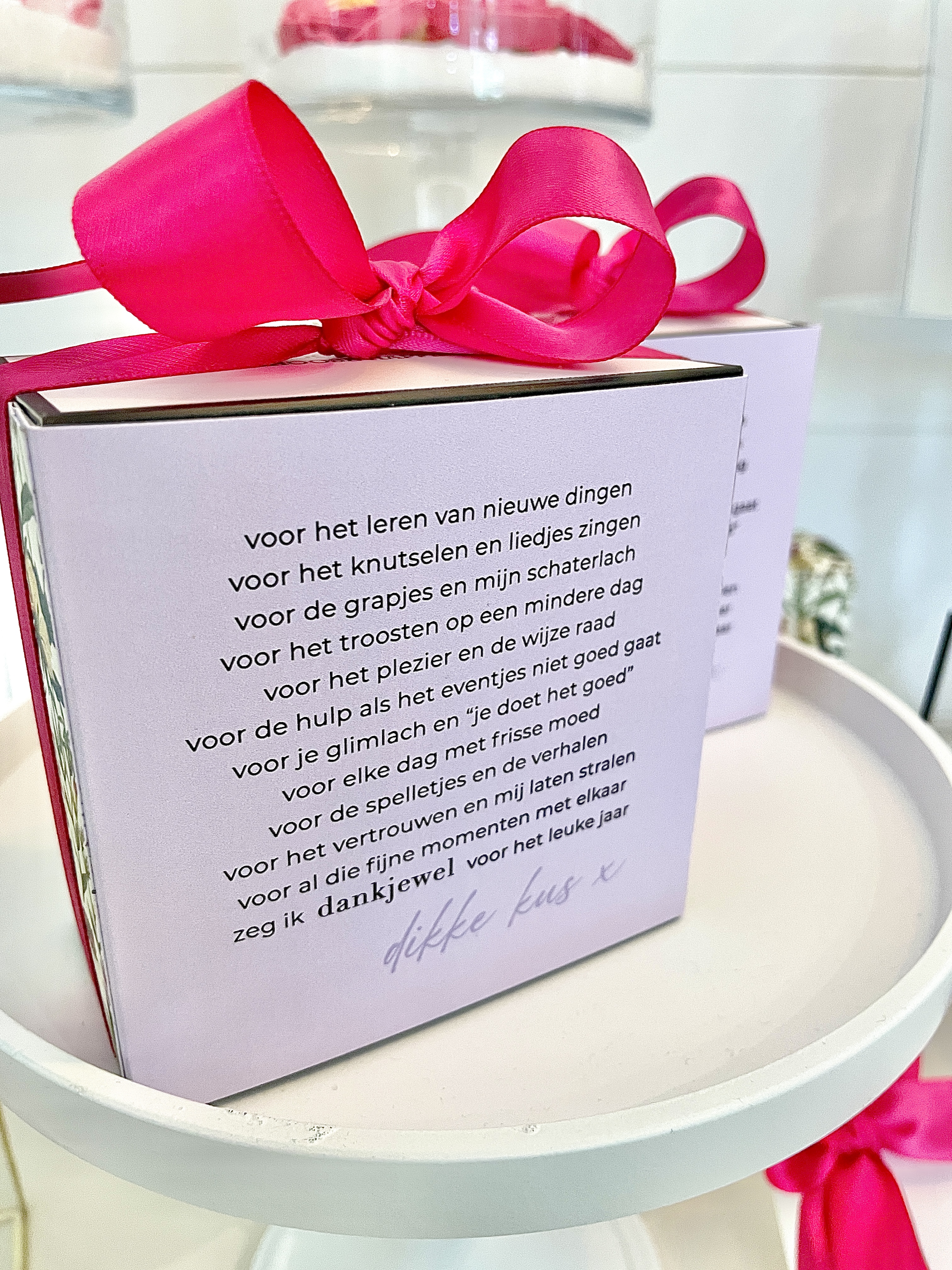 kaarsje liefste juf