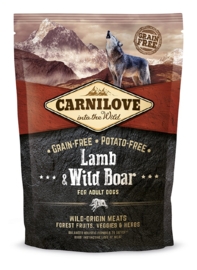 Carnilove Lamb & Wild Boar - lam en wild zwijn 1,5 kilo