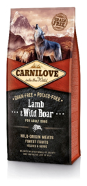 Carnilove Lamb & Wild Boar - lam en wild zwijn 12 kilo