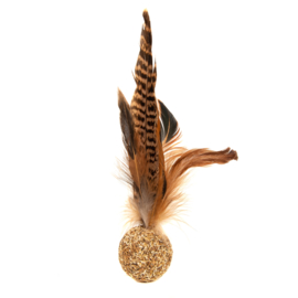 Pheasant Feather Silver Vine Ball