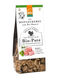 Defu Hondensnack - Plättchen Bio-Pute - Plakjes Gerookt Kalkoenvlees