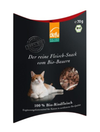Defu Kattensnack 100% Bio-Rindfleisch -  Puur biologisch Rundvlees