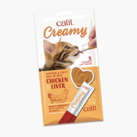 Catit Creamy Kip & Lever - Smakelijke oplikbare kattensnack