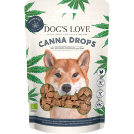 Dog's Love Canna Drops - biologische kip snoepjes met hennep