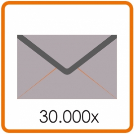 30.000 X Enveloppen 15.5 X 15.5cm enkelzijdig full colour