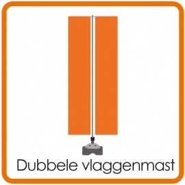 Dubbele vlaggenmast