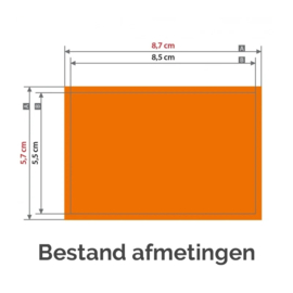 Visitekaartjes klassiek - Formaat: 8,5 x 5,5 cm - dubbelzijdig  Kleur 4/4 - Hoeveelheid: 150 stk.