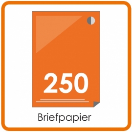 250 X A4 Briefpapier 29.7x21cm enkelzijdig full colour Digital