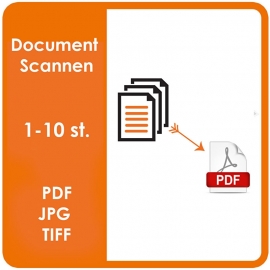 scannen van documenten - 1-10 stuks. Prijs Per Pagina / Per kant)