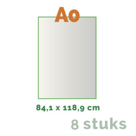 A0 Posters - Premium posters. Print Formaat: 84cm x 118cm. Posterpapier: photo paper mat 200 gm² [8 STUKS]