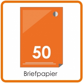 50 X A4 Briefpapier 29.7x21cm enkelzijdig full colour Digital