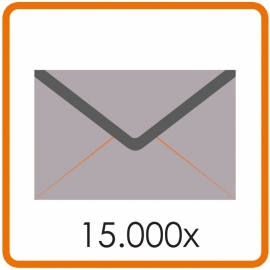 15.000 X Enveloppen C6 11.4 X 16.2cm enkelzijdig full colour