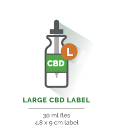 Large CBD Label - Vanaf 20 stuks