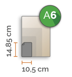 750 X A6 14.85x10.50cm dubbelzijdig full colour