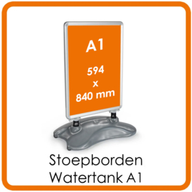 Stoepborden Watertank A1 - met of zonder posters