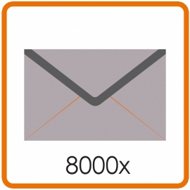 8000 X Enveloppen C4 22.9 X 32.4cm enkelzijdig full colour