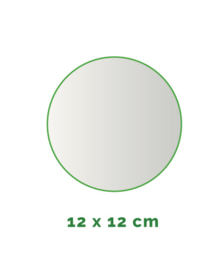 Stickers outdoor - rond doorsnede 12 cm - 4/0 kleurig min. 4 stuks Levertijd: 1 werkdag.