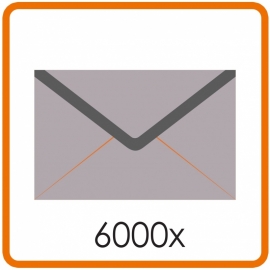 6000 X Enveloppen C4 22.9 X 32.4cm enkelzijdig full colour
