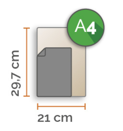 A4 Vinyl stickers min. 1 stuk (21,0 cm x 29,7 cm)
