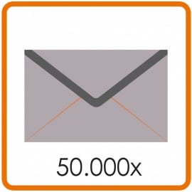 50.000 X Enveloppen 15.5 X 15.5cm enkelzijdig full colour