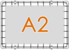 Banner spandoek A2 - 42,0 cm x 59,4 cm - 4/0 enkelzijdig full colour