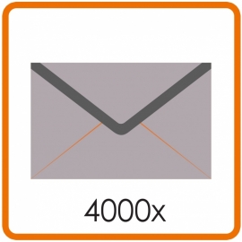 4000 X Enveloppen C4 22.9 X 32.4cm enkelzijdig full colour