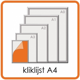 Kliklijst A4 - 21 X 29,7cm