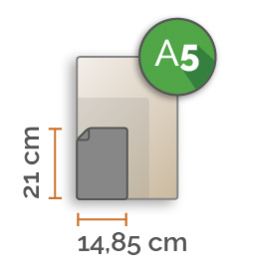 75 X A5 21x14.85cm enkelzijdig full colour