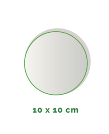 Stickers outdoor - rond doorsnede 10 cm - 4/0 kleurig min. 12 stuks Levertijd: 1 werkdag.