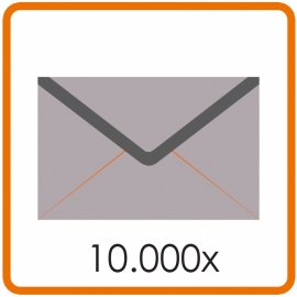 10.000 X Enveloppen C6 11.4 X 16.2cm enkelzijdig full colour