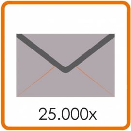 25.000 X Enveloppen C6 11.4 X 16.2cm enkelzijdig full colour