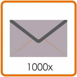 1000 X Enveloppen C5 16.2X22.9cm enkelzijdig full colour