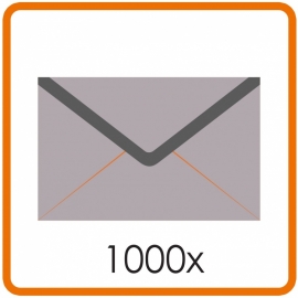 1000 X Enveloppen C4 22.9 X 32.4cm enkelzijdig full colour