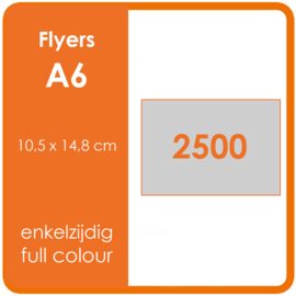 Formaat A6 (10,5 x 14,8 cm) 300gr, offset enkelzijdig full colour,  2.500 stuks.