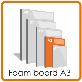 A3 Foamboard - 29.7 x 42.0cm  (5 mm) 