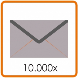 10.000 X Enveloppen 15.5 X 15.5cm enkelzijdig full colour