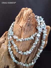 Larimar collier 90 cm.