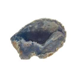 Agaat  open geode met kristallen , 237 gram
