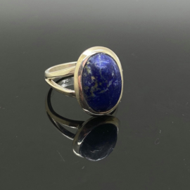 Lapis Lazuli ring, 17 mm/53, 925 zilver