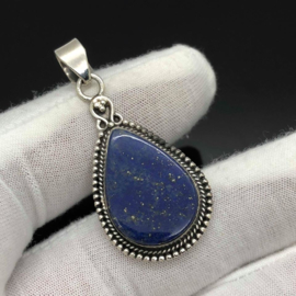 Lapis Lazuli hanger, 925 zilver