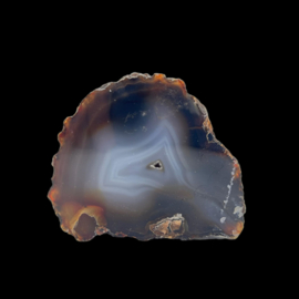 Agaat  geode, 1 zijde gepolijst, 267 gram