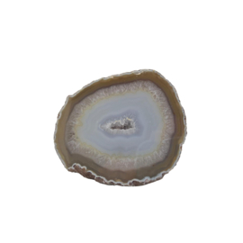 Agaat  geode, 1 zijde gepolijst, 269 gram